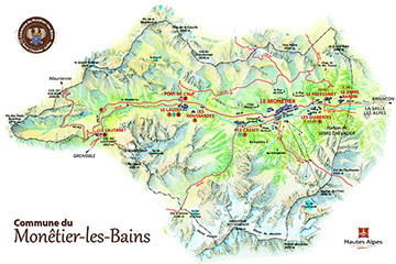 Visite de la commune du Monêtier Les Bains